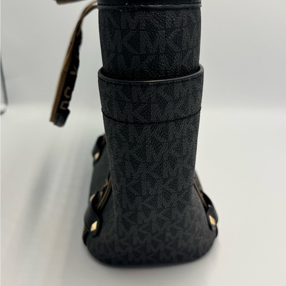 Michael Kors Black/Brown Signature Coated Canvas and Leather Small Maeve Tote - Picture 11 of 16